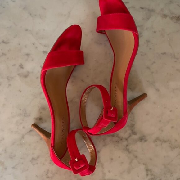 TALBOTS Lakia Poppy Brushed Leather Sandals 8B - Picture 14 of 16